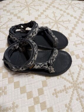 Kids Teva Black & Gray Outdoor Sport Sandals